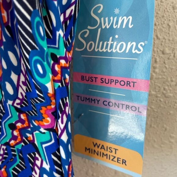 NWT Swim Solutions One Piece Swim Suit Size 14 or 16 - Picture 3 of 7